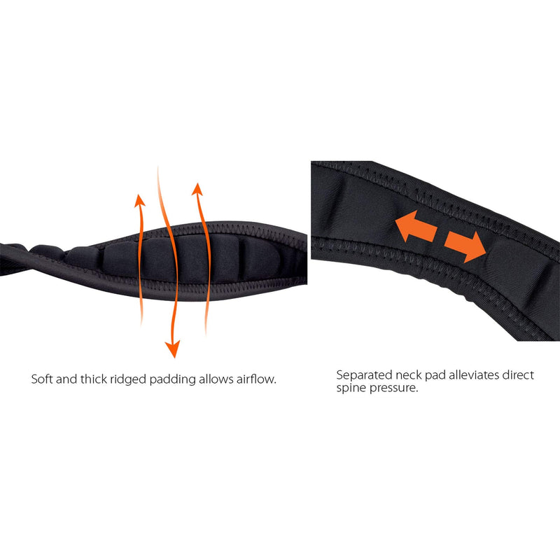 Protec NLS305M 24-Inch Ballistic Neoprene Less-Stress Saxophone Neck Strap with Coated Metal Hook,Black 24-Inch (Tall) Black