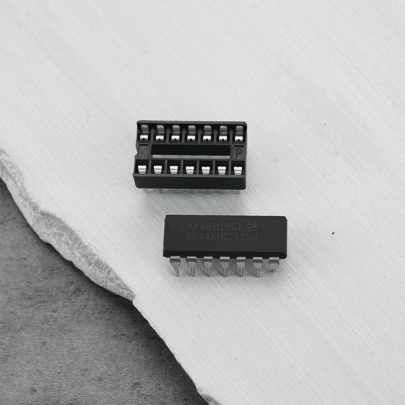 [AUSTRALIA] - Be In Your Mind 5 Sets SN74AHCT125N Quad-Bus Buffer Chips with Three States and Sockets for Buffering Digital Circuits 