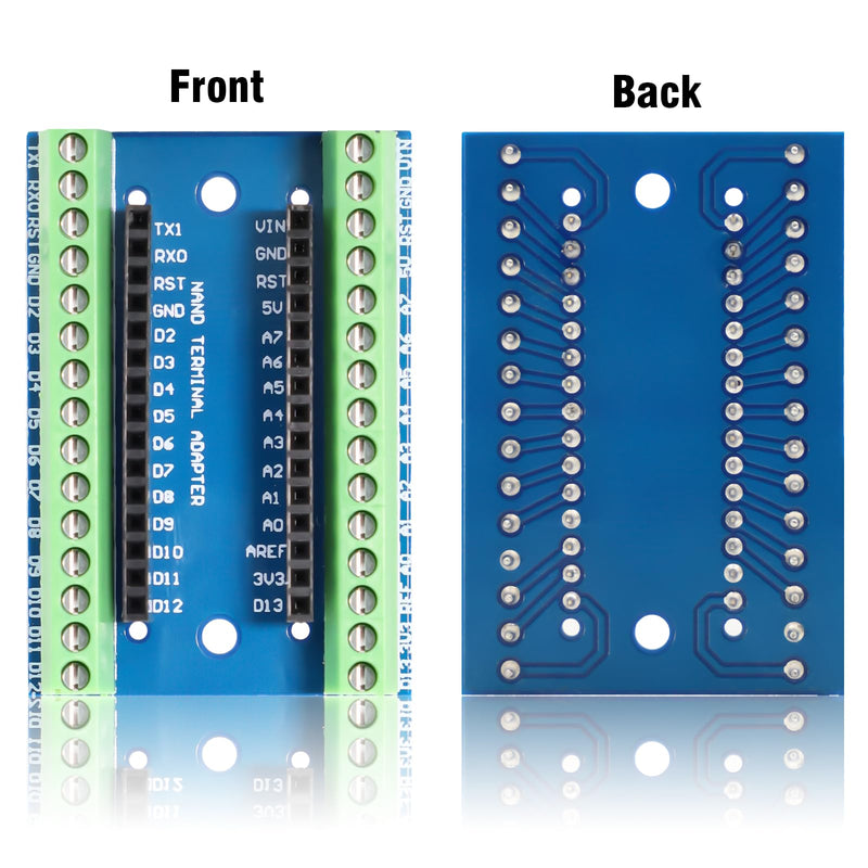 [AUSTRALIA] - Nano Extension Board RUIZHI 3 Pieces Nano IO Shield V1.O Simple Expansion Board with Screw Terminals Compatible with Arduino 
