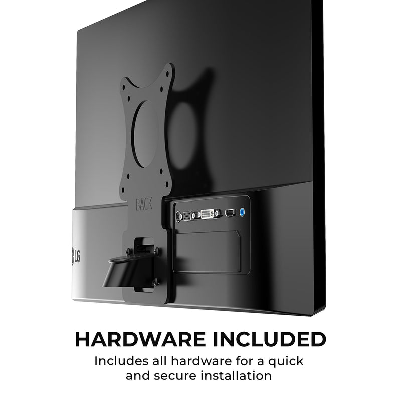 HumanCentric VESA Mount Adapter Compatible for LG Monitors 75x75, 100x100mm | Fits 24MP58VQ, 24MP58VQ-P, 24MP59HT, 24MP59HT-P, 24MP60VQ, VESA Stand, Arm or Desk Mount, 75x75 or 100x100 mm Pattern