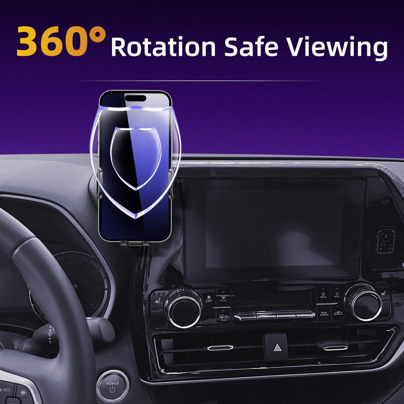 Upgraded Car Phone Holder Fits for Toyota Highlander 2020 2021 2022 2023 Auto Accessories(Only fit for 8-Inch Screen),Cradles Adjustable Cell Phone Mount for 4-7 in Phones Highlander 2020-2023(8 in screen)