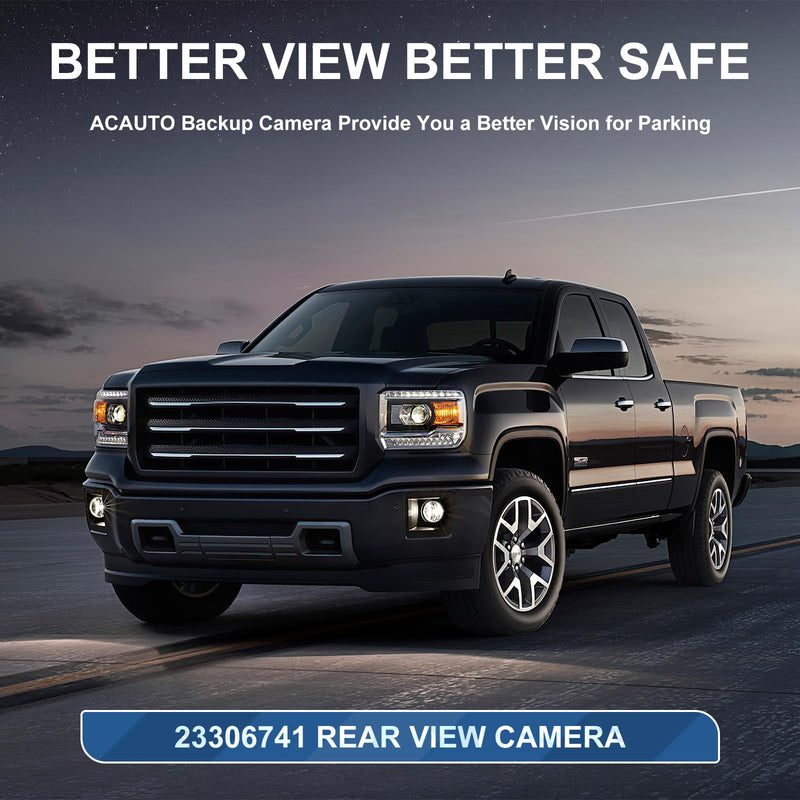 Backup Camera Fit for Chevrolet Silverado Cheyenne GMC Sierra 2014 2015 | Rear Parking Assist Camera Fit For Chevrolet Silverado Cheyenne GMC Sierra 1500 2500 HD 3500 2014 2015 OE# 23306741 22803702 Fit for Chevrolet Cheyenne 2014-2015