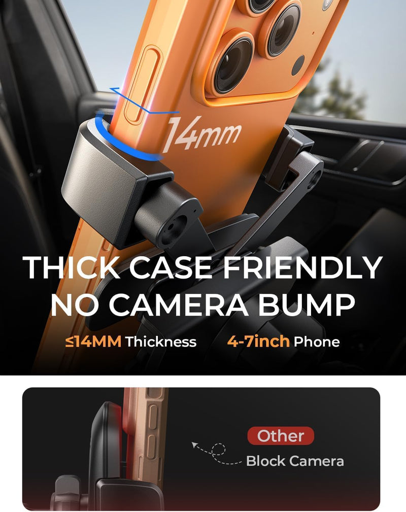 AINOPE Car Vent Phone Mount, Gravity Phone Holder Car, 2 Pack Black for 2 Pack