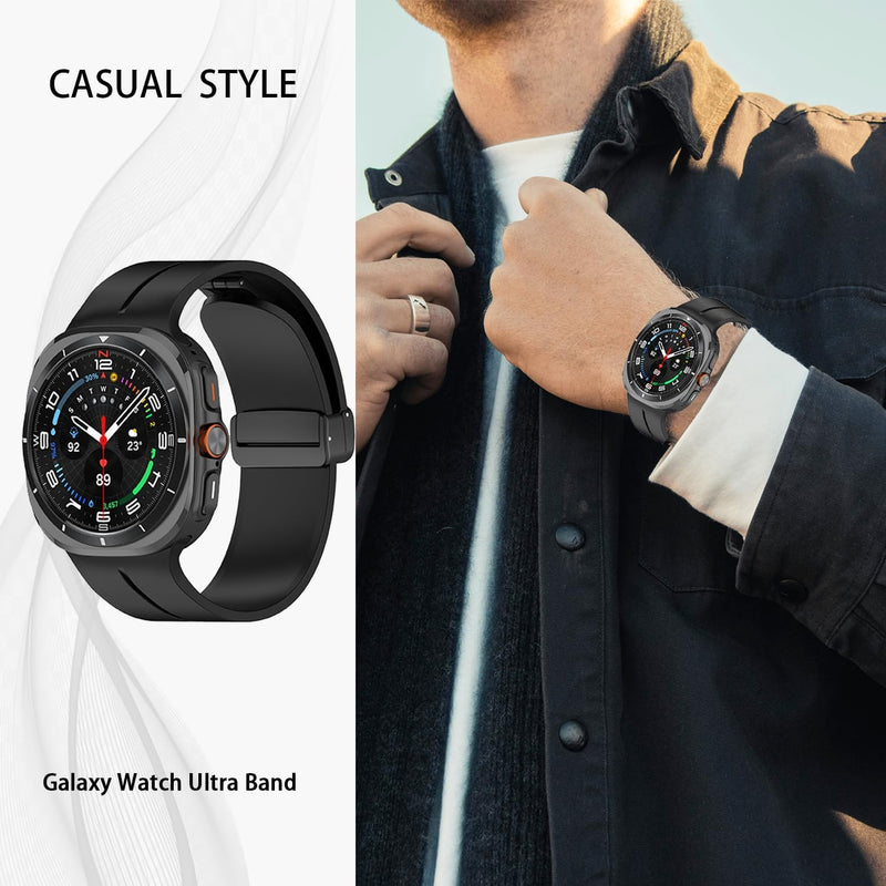 GOLDTOLUCK Compatible with Samsung Galaxy Watch 7 Band Ultra 47mm (2024) Men Women