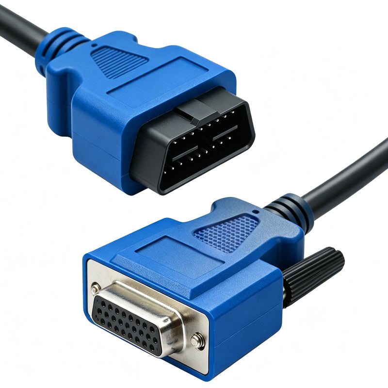 OBD2 OBDII J1962 16-Pin to DB26 Female Cable Adapter Fit for Nexiq USB Link 2 USB Link 3 Fit for J1962 Vehicles