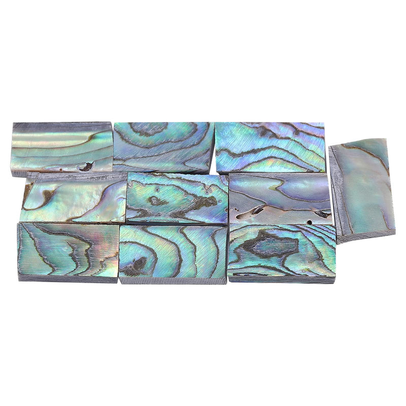 Abalone Shell Inlay, 10Pcs Nature Guitars Inlay Material Colourful for Mosaic Art for Jewelry Design