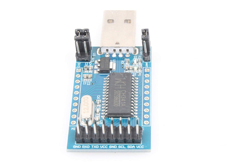 NOYITO CH341A USB Serial Port Parallel Port Converter Module USB to UART IIC SPI TTL ISP EPP MEM Parallel Converter Module