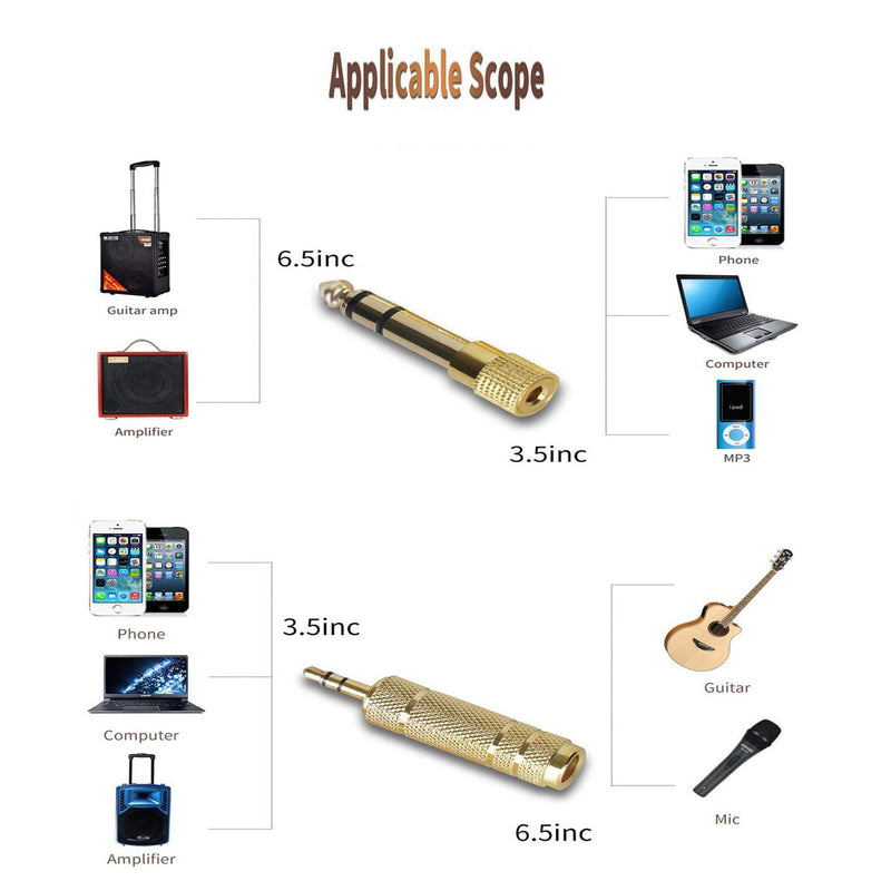 SUNYIN Amp Cord for Electric Guitar,30-Feet Acoustic Guitar Cable,Straight to Right Angle Guitar Amp Cord with Gold Plated 3.5mm&6.5mm Stereo Adapter,Audio Cable,4 Picks 30-Feet