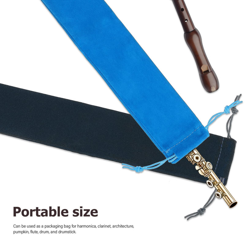 [AUSTRALIA] - Vertical Flute Bag 10pcs Flute Storage Bag Piccolo Carry Bag Music Instrument Drawstring Pouch Portable Recorder Flute Case Bag for Vertical Flutes Recorders Recorder Bag 