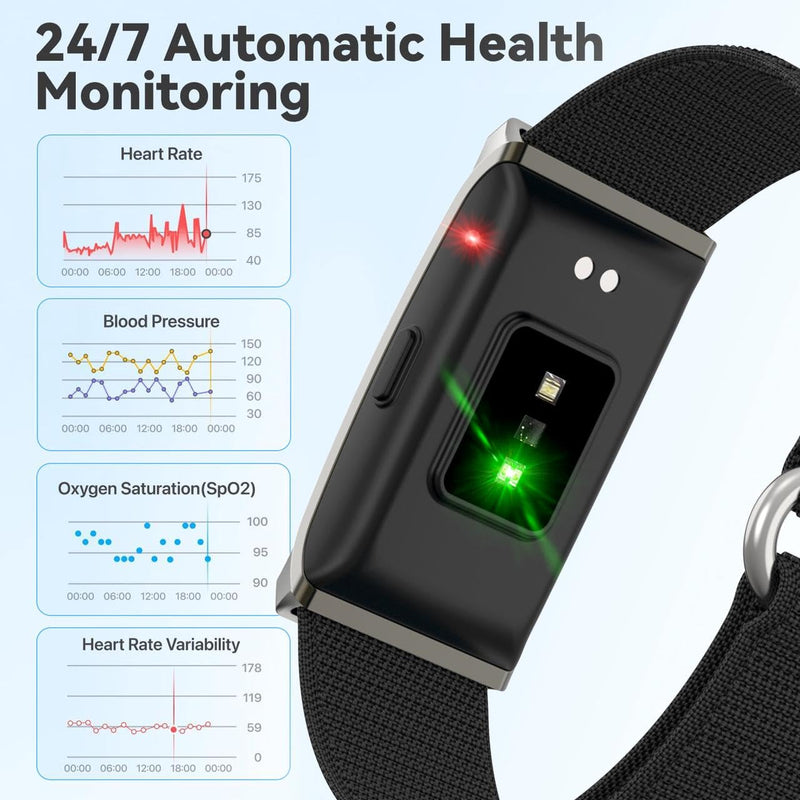 Smart Watch, Multi-Scenario Health Monitoring, Real-Time Heart Rate Tracker, IP68 Waterproof, Music Control