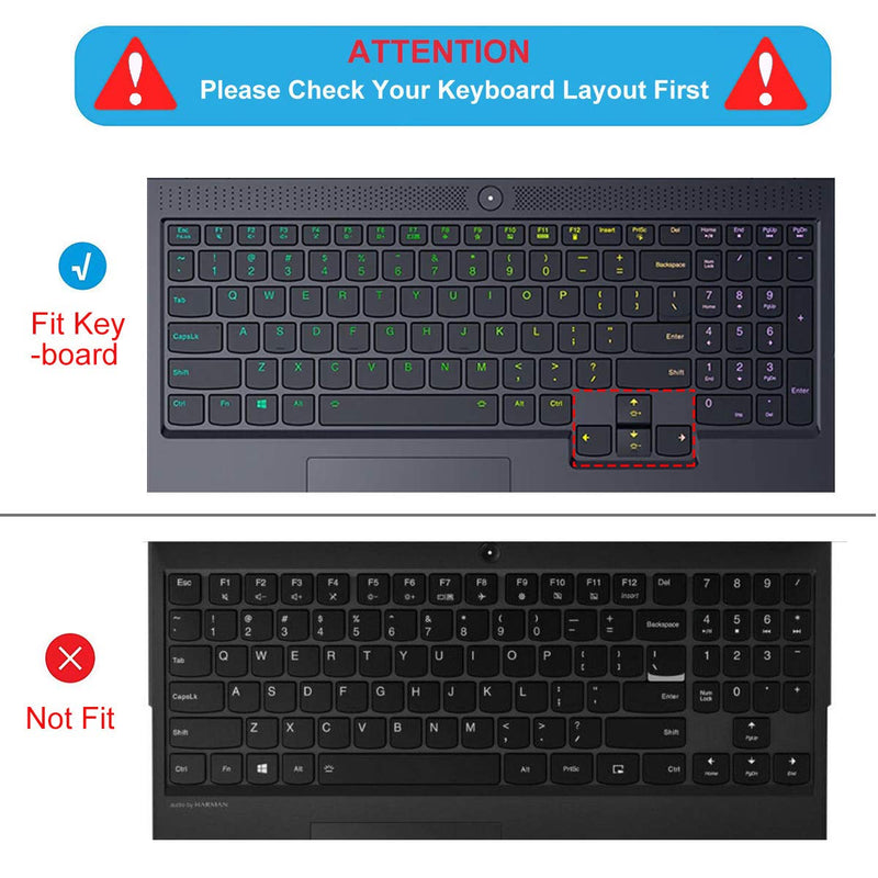 Keyboard Cover for 2022 2021 Latest 15.6 17.3 Lenovo Legion 5 5i 5p 5pi 7 7i Gaming Laptop, Legion 5 Pro 15.6 16, IdeaPad Gaming 3 3i Laptop, Legion 7 7i US Keyboard Cover (Transparent) Clear