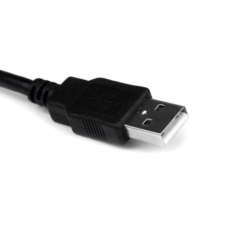 StarTech.com USB to Serial Adapter - 1 Port - COM Port Retention - Texas Instruments TIUSB3410 - USB to RS232 Adapter Cable (ICUSB2321X),Black