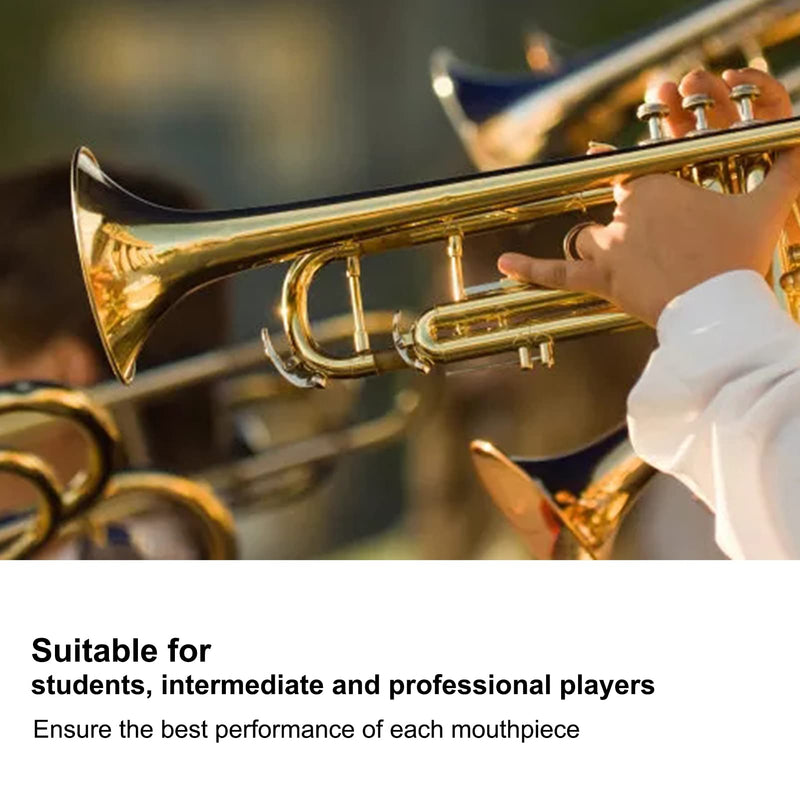 Trumpet Mouthpiece Brass Material Gilded Mouthpiece Holder Trumpet Accessories Trumpet Instruments Mouthpiece Holder for Beginners and Professional Players (5C) 5C