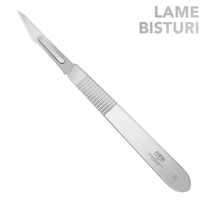 AIESI® Scalpel Handle (Scalpel Holder) Stainless Steel for Scalpel Blades No. 3