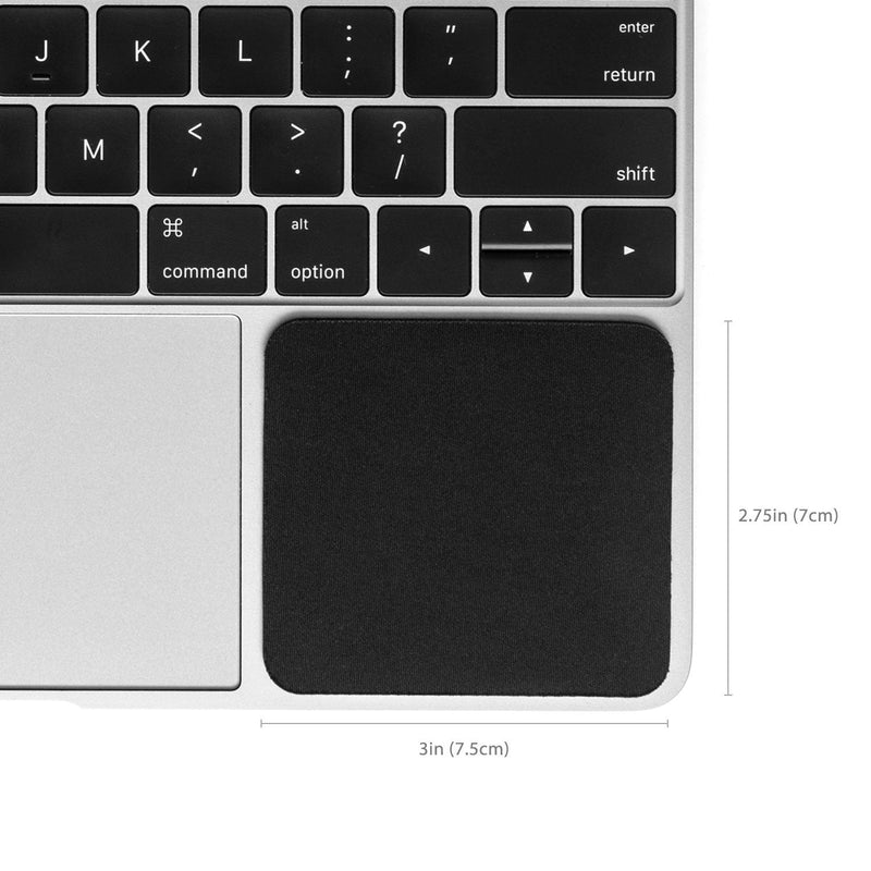 Grifiti Small Slim Palm Pads are Notebook Wrist Rests with Tacky Silicone to Reposition for MacBooks and Laptops with Sharp Edges and Hard Surfaces (2 Small 3 x 2.75 inches Each)