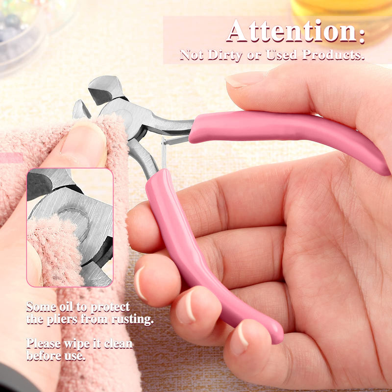 LEONTOOL 4" End Cutting Pliers End Cutter End Scissors Mini Jewelry Pliers Wire Cutter for Jewelry Making End Pliers Nail Puller Jewelry Making Accessories
