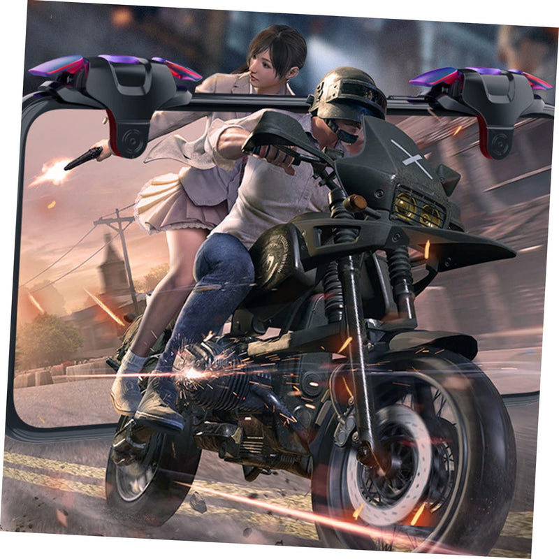 1 Pair Game Handle Trigger for Mobile Tablet Sturdy Adjustable Game Triggers Accessories