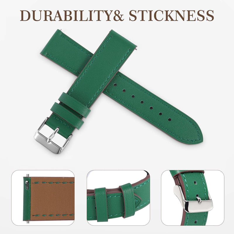 22mm Premium Italy Leather Watch Bands Compatible with Samsung Watch 3 45mm,Galaxy 46mm, Gear S3 Frontier, Quick Release Wear-resistant Leather Watch Straps Three bundled products