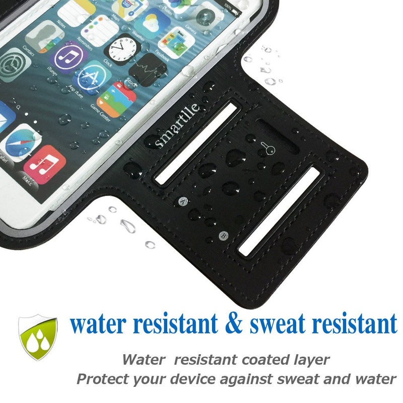 Phone Holder for Running, Armband for Cellphone, iPhone 13 12 11/13 12 Pro/13 12 11 Pro Max/XR/8 7 6s Plus, Samsung Galaxy A/S/Note, LG, Moto, Up to 6.9’’, for Exercise, Gym, Workout-Black Black