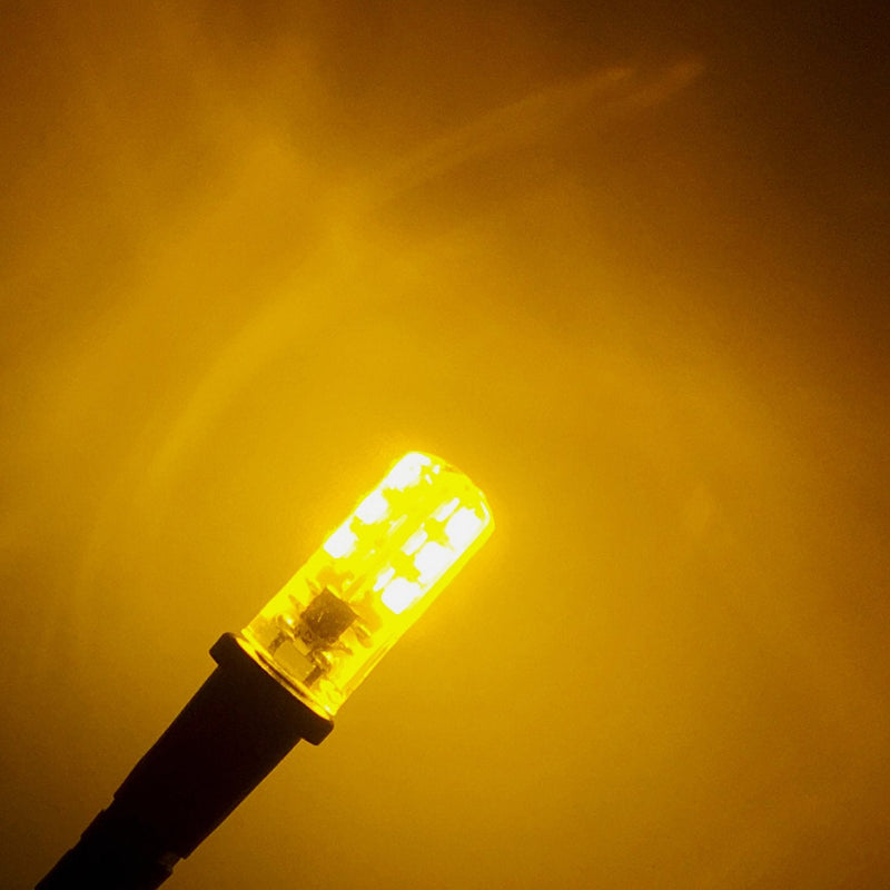 3 Pack Amber Special Effects led 12 Volts dc with Foam Wood mounting Cable Socket dc Barrel Connector for Themed Entertainment Props Theatrical Scenery marquees Costume Lighting