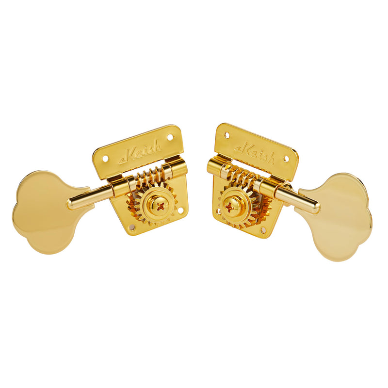 Vintage 70s Cloverleaf 5 String Bass Tuners 5 String Bass Tuning Machine Heads Bass Tuning Keys for JB Jazz Bass/PB Precision Bass Gold 4R1L 5 String 4R1L