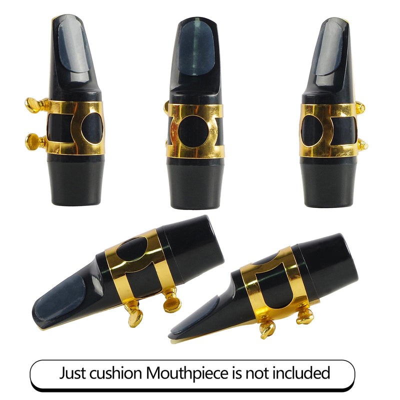 Rockhouse Saxophone Mouthpiece Pads Patch Teeth Cushion Clear 0.8mm Silicone Pad Alto Tenor Sax Accessory, 10-pack sax 0.8mm