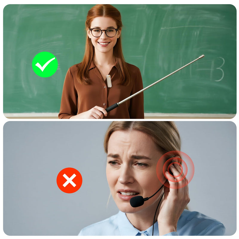 [AUSTRALIA] - Wireless Voice Amplifier with 2 Magnetic Lavalier Mics, Charging &Storage,Teachers Voice Amplifier with Laple Mic Speaker,Mini Voice Amplifier for Classroom,Speech,Training Outdoor (Skin Tone) Skin Tone 
