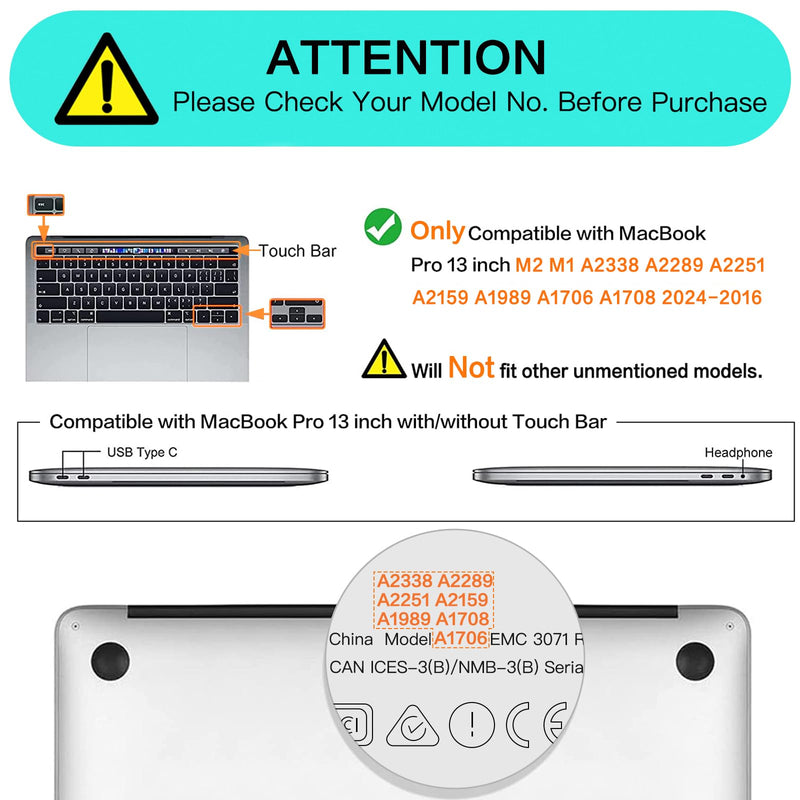 MOSISO Compatible with MacBook Pro 13 inch Case M2 2024-2016 A2338 M1 A2251 A2289 A2159 A1989 A1708 A1706, Soft TPU Bumper Anti-Cracking&Anti-Fingerprint Plastic Hard Shell&Keyboard Cover, Pink