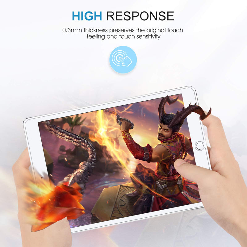 SPARIN (3 Pack Screen Protector Compatible with iPad 9th 8th 7th Generation, Tempered Glass Compatible with iPad 10.2 Inch 2021 2020 2019 Model (iPad 9 8 7)