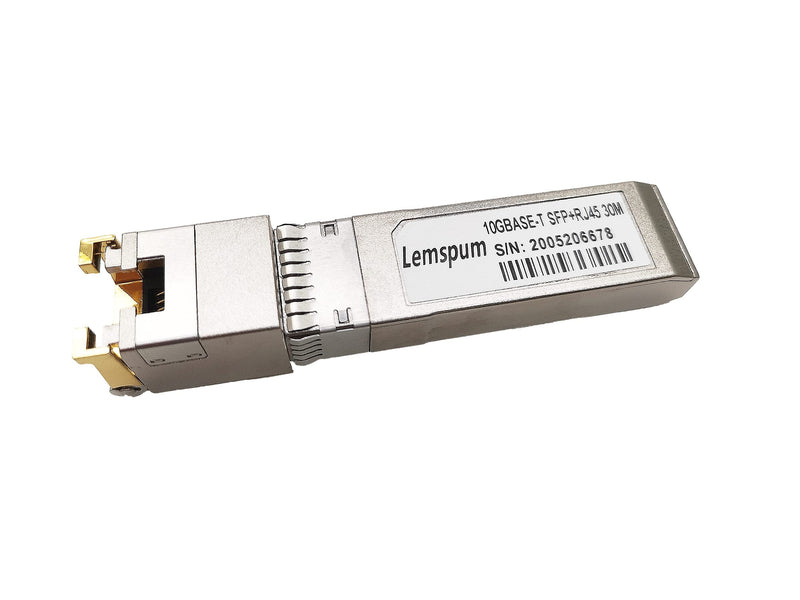 10GBASE-T SFP+ to RJ45 Transceiver, 10Gbe Copper 30m RJ-45 Optical Transceiver Module Widely Compatible with Cisco SFP-10G-T-S,Ubiquiti UniFi UF-RJ45-10G, Meraki,Mikrotik,Supermicro,1PC 10GBase-T: 30M