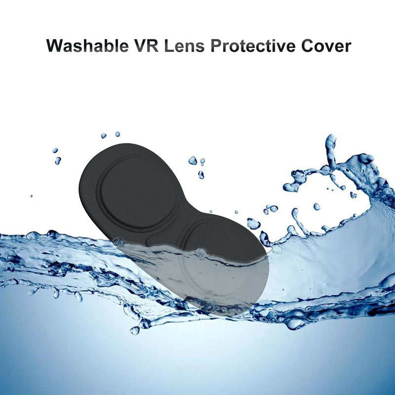 SUPERUS Head Strap and Face Cover Pad & Lens Cover for Quest 2, VR Accessories Compatible with Oculus/Meta Quest 2