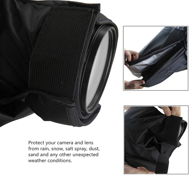 Professional DSLR Camera Rain Cover Raincoat Gear Extra Large Sleeve Dust Proof Protection for Canon EOS 7D 6D 5DS 5DSR 5DM4 5DM3 5D 1DX 1DS 1D Mark IV III II Nikon D5 D6 Df D850 D810A D810 D780 D750