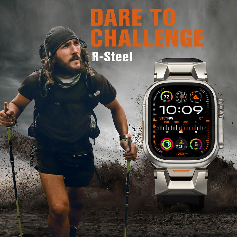 Bandletic FKM Band and Nylon Strap Compatible with Apple Watch