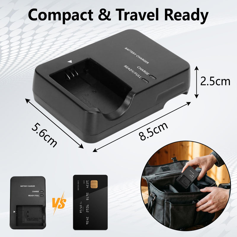 NB-13L Battery Charger Direct Plug-in/Wired Plug-in, Compatible with CanonCB-2LHE, G7 X Mark I1/IIl, G5 X, G9 X,SX740 HS, SX730 HS, SX720 HS, SX620HS, G1 X Mark Ill Camera (Wireless Direct Plug-in)
