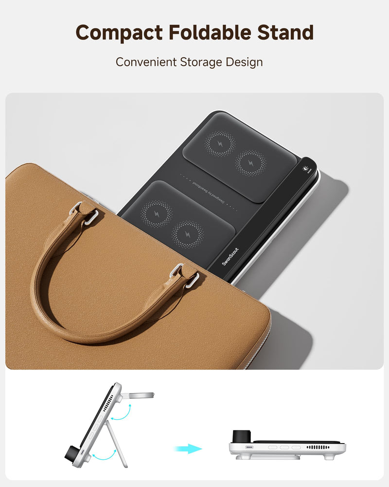 Portable Watch Charger for Samsung Watch + Wireless Charger for Samsung Z Fold