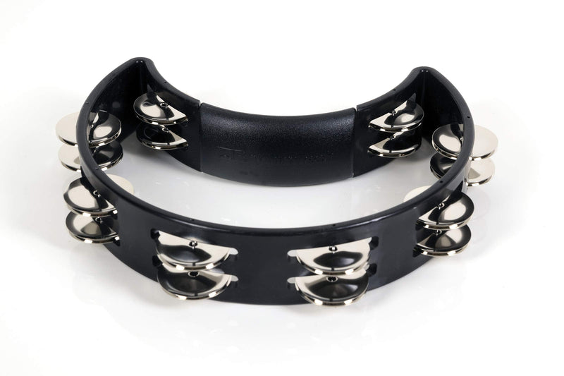[AUSTRALIA] - RhythmTech RT1010 Tambourine, Nickel Jingles, Black 
