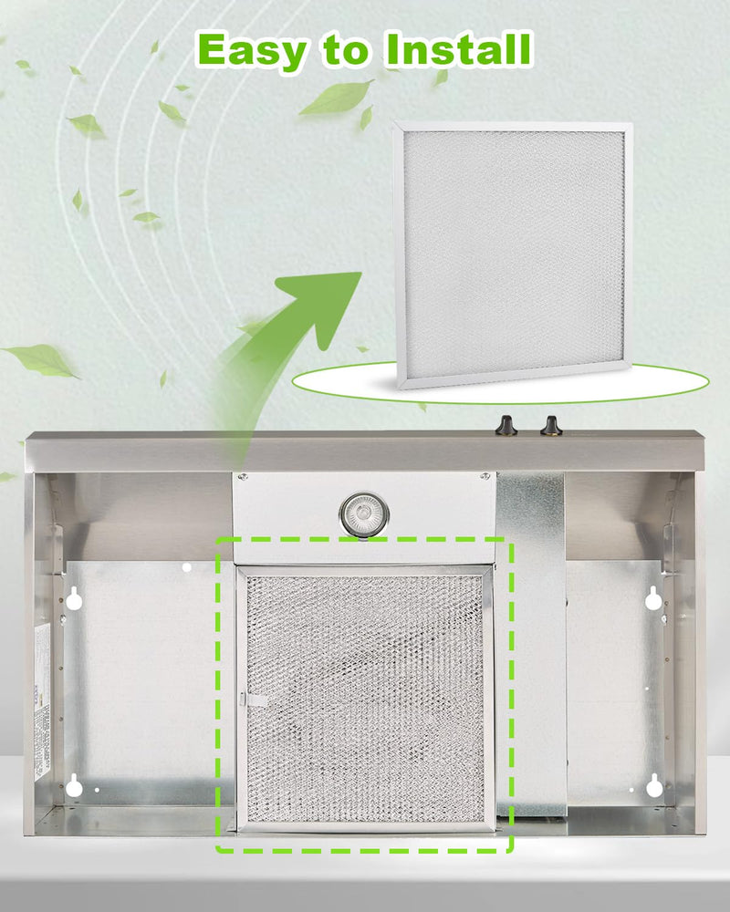 S99010467 99010467 Range Grease Hood Filter Replacement for Broan BXT1 Nutone AR1 Series, 11.5 x 11.5 x 0.38 Inches, Aluminum, 1 Pack
