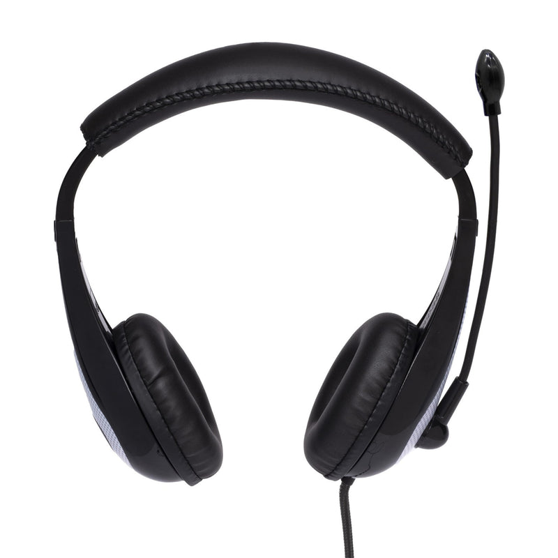 Avid AE-36 Headset in White with Adjustable Boom Microphone for School, Classroom, Education, Testing and Assessment Single