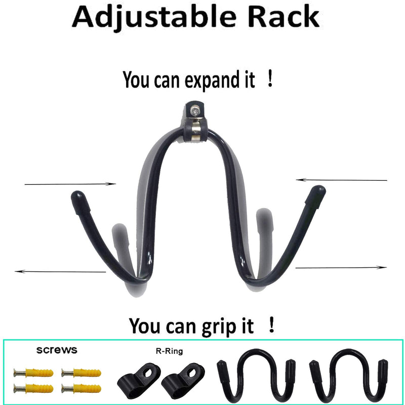 Pack of 2, Universal Keyboard and Mouse Organizer Wall Rack Wall Mount Wall Clip Wall Hanger Wall Display Storage Holder - No Keyboard No Mouse - No Falling
