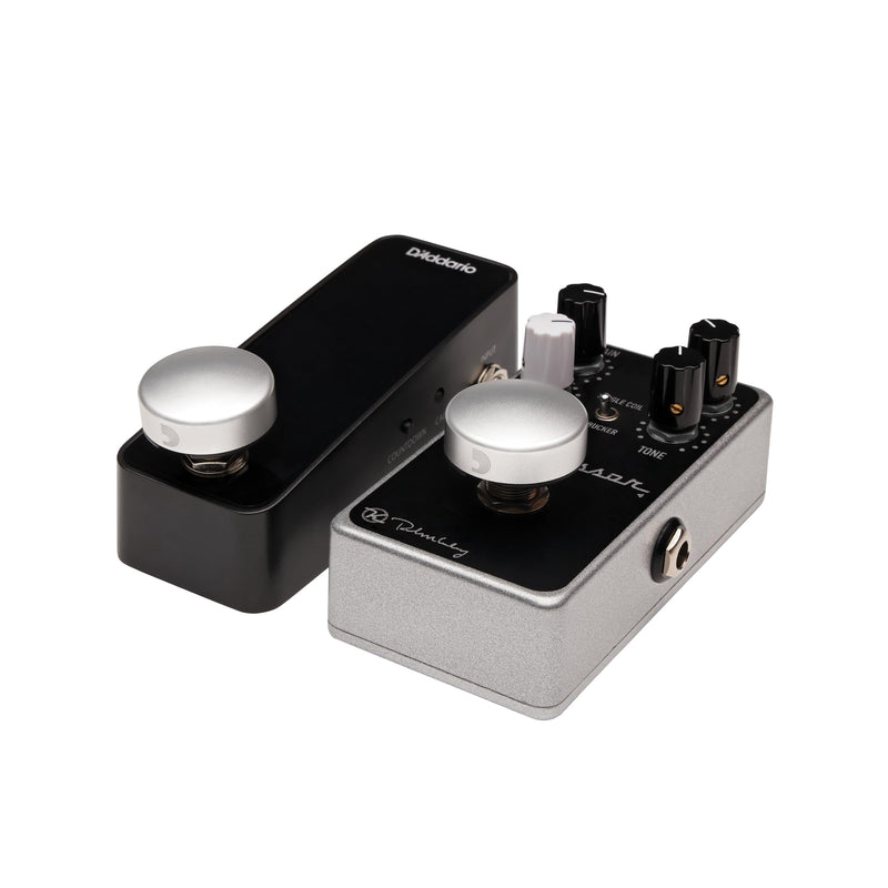 D'Addario Accessories XPND Guitar Pedal Footswitch Topper - Guitar Pedal Button Caps - Silver, 2-Pack