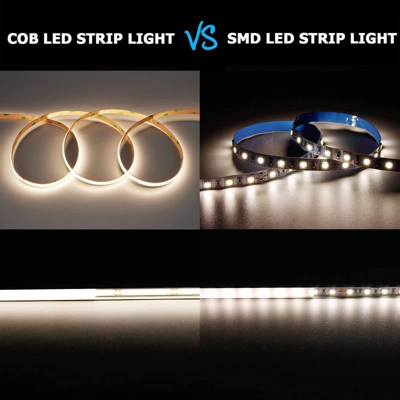 [AUSTRALIA] - 32.8ft(10M) 24V COB LED Strip Light Natural White 4000K 3840LED CRI 93+ 6800lm Uniform Glow Dotless IP20 Not Waterproof Flexible LED Tape Lights for DIY Bedroom Home Decor(No Power Supply) 10 meters 