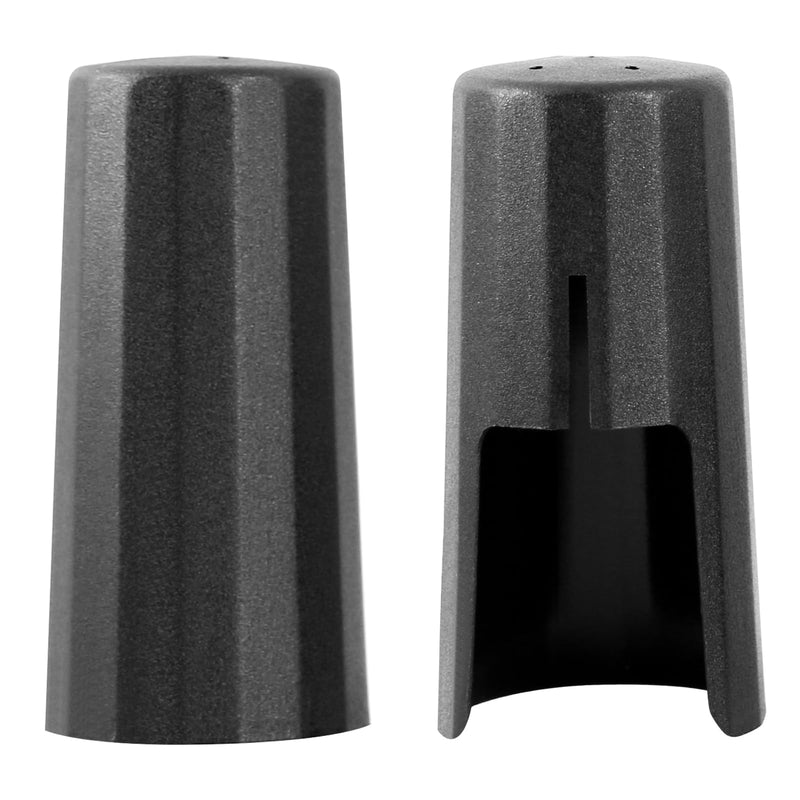 [AUSTRALIA] - EASTROCK Alto Saxophone Ligature Kit, Leather Ligature Fastener for Saxophone Mouthpiece with Plastic Cap, Musical Instruments Accessory for Beginner and Intermediate black 