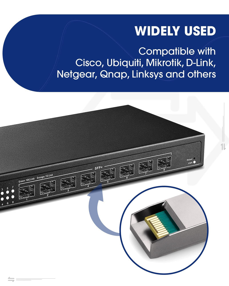 Timaxk 10G SFP+ to RJ45 Transceiver, 10GBase-T Copper Ethernet Module, 30m Over Cat6a/Cat7, Compatible with Cisco SFP-10G-T-S, Ubiquiti UACC-CM-RJ45-MG, MikroTik S+RJ10, Netgear, QNAP, 1 Pack