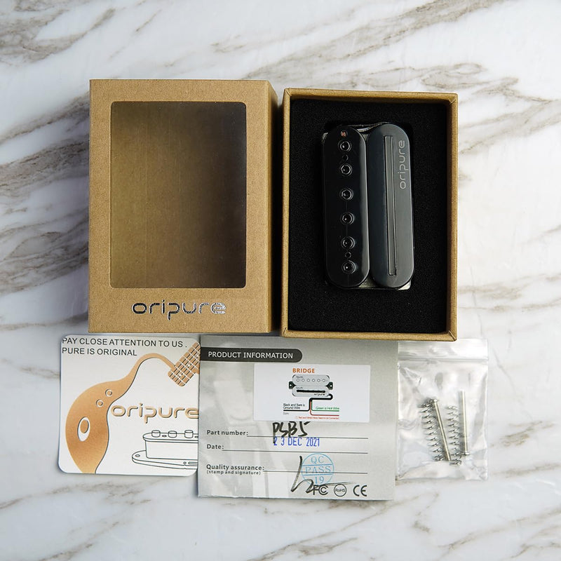 [AUSTRALIA] - Oripure Alnico 5 Guitar Humbucker Pickups Bridge Pickup Hot Dual Rail & Screw Poles 