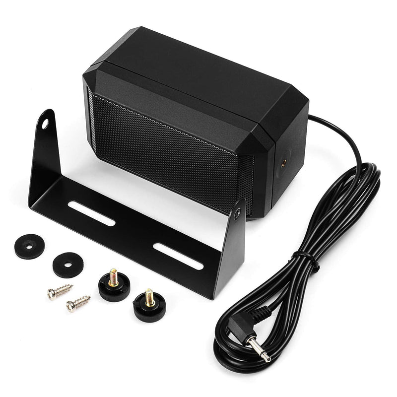 [AUSTRALIA] - Radioddity Mini External Speaker for Mobile Radio Car Transceiver, 5W Universal Portable, 71" Power Cable, 4 x 4, Compatible CB-27 Pro DB20-G Icom ID-5100 Yaesu FT-891 Midland MXT115 