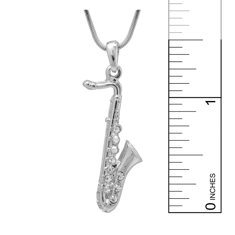 ESPY Silver Plated Woodwinds Musical Instrument Necklace silver-plated-base
