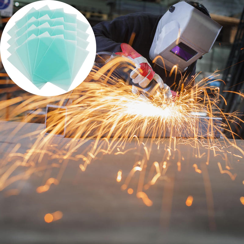 [AUSTRALIA] - 20 Pcs Welding Protective Lens Replacement Lens，4.5" x 5.25" x 0.04" Outside Replacement Helmet Clear Lens Covers for Solar Auto Darkening Welding Helmet Hood 