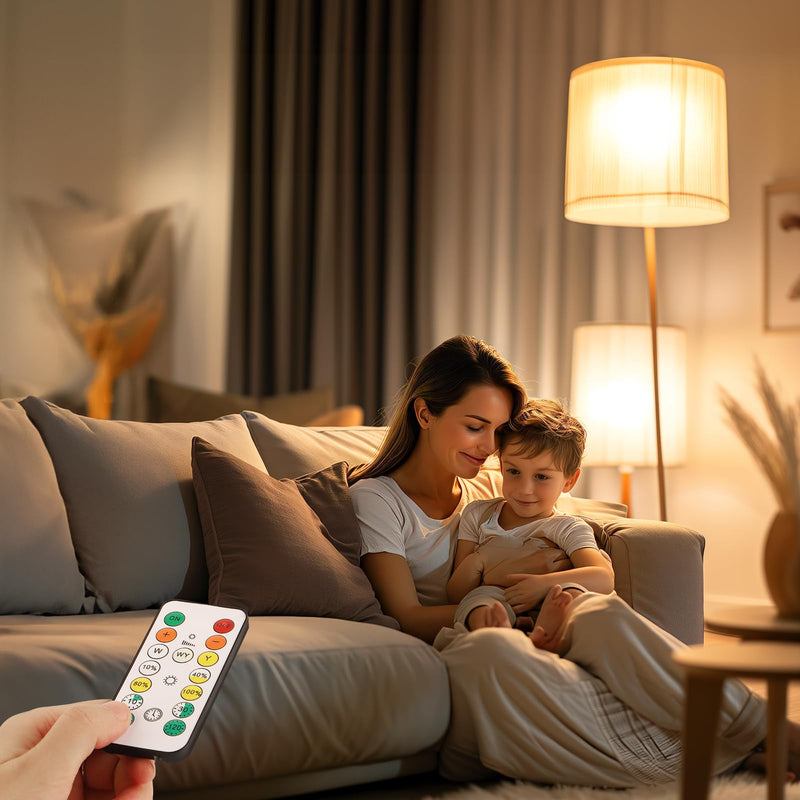 Kimjo Rechargeable Light Bulb with Battery - Rechargeable Bulb with Remote Control E27 USB 7 W - Battery Light Bulb 3 Colours Dimmable - Touch Control Outdoor Emergency Light Pack of 2 2 X Aufladbare Glühbirne 3 Farben