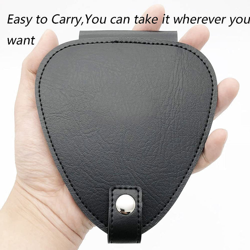 [AUSTRALIA] - Guitar Pick Holder Case with 22pcs for Acoustic Electric Guitar, Variety Pack Picks Storage Pouch Box, PU Leather Guitar Plectrums Bag, Gift for Guitar Players (Case Only) 