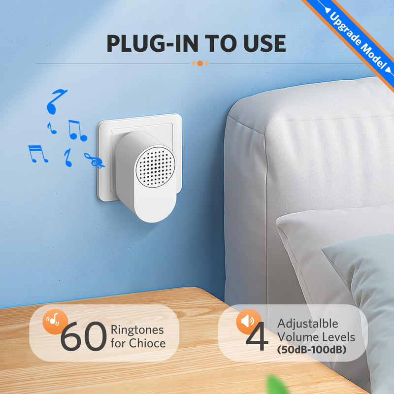Driveway Alarm Motion Sensor - Driveway Alarms Wireless Outside Weatherproof Motion Detector Presence Outdoor Sensor Door Alarm Home Security System Gate Mailbox Alert 1 Receiver and 2 Sensors
